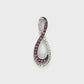 10K White Gold Diamond Infinity Pendant; 0.10CTW; 1.8g