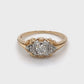14K Yellow Gold Diamond Ring; 0.17CTW; Size 5; 1.8g