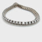 14K White Gold Diamond Bracelet; 7"; 4.0CTW; 16.2g