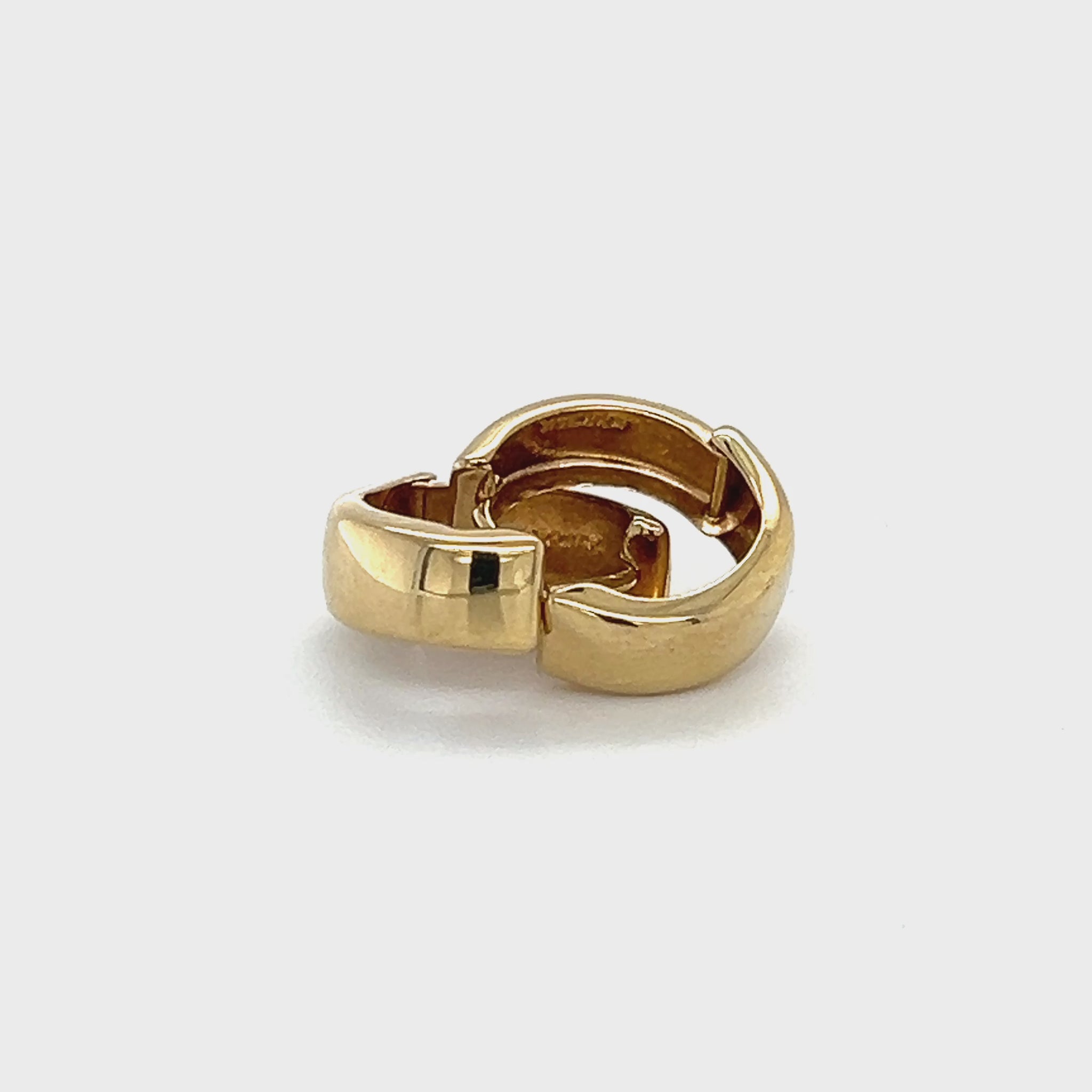 14K Yellow Gold Hoop Earrings
