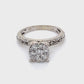 14K White Gold Diamond Ring; 0.75CTW; Size 8; 4.5g