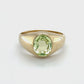10K Yellow Gold Green Spinel Gentleman's Ring; 5.4g; Size 9.75