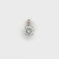 14K White Gold Diamond Pendant; 0.80CTW, 0.6g