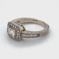14K White Gold Diamond Ring; 1.01CTW; Size 8; 6.2g