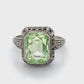 14K White Gold Vintage Lady's Ring; 1.9DWT: Size 5