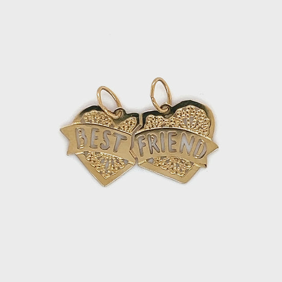 14K Yellow Gold "Best Friend" Pendant Video