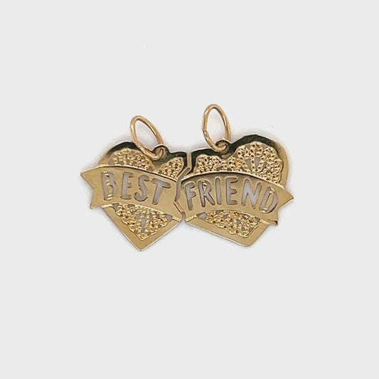 14K Yellow Gold "Best Friend" Pendant Video