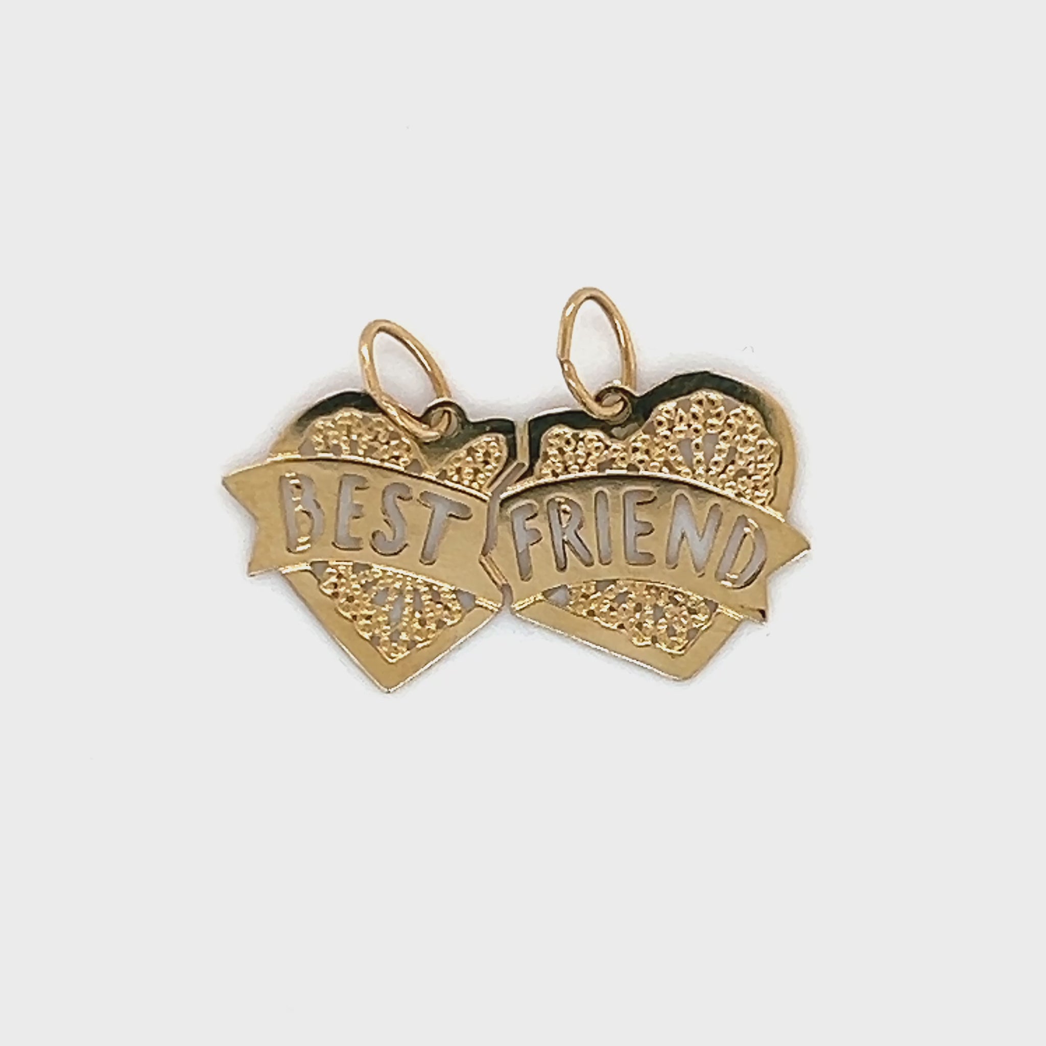 14K Yellow Gold "Best Friend" Pendant Video