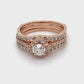 14K Rose Gold Diamond Ring; 1.0CTW; Size 8; 7.2g