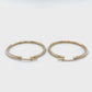 10K Yellow Gold Hoop Earrings; 1.4DWT; 2.2g
