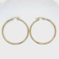 10K Yellow Gold Hoop Earrings; 1.9DWT; 3g