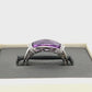 14K White Gold Diamond & Amethyst Lady's Ring; 0.10CTW; Size 7