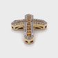 10K Yellow Gold Diamond Cross Pendant; 0.55CTW; 3.3g
