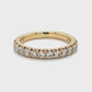 14K Yellow Gold Diamond Lady's Wedding Band; Size 7