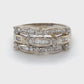 14K White Gold Diamond Ring; 0.56CTW; Size 7.5; 4.1g