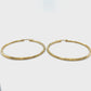 10K Yellow Gold Hoop Earrings; 1.9DWT; 3g