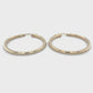 10K Yellow Gold Hoop Earrings; 2DWT; 3.2g