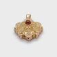 14K Yellow Gold Crest Pendant; 1.6DWT; 2.5g