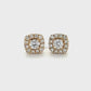10K Yellow Gold Diamond Stud Earrings; 0.50CTW; 1.6g;