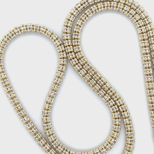 14K Yellow Gold 22" Chain Necklace; 14.2DWT; 22.1g