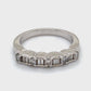 14K White Gold Diamond Ring; 0.75CTW; Size: 7; 4.6g