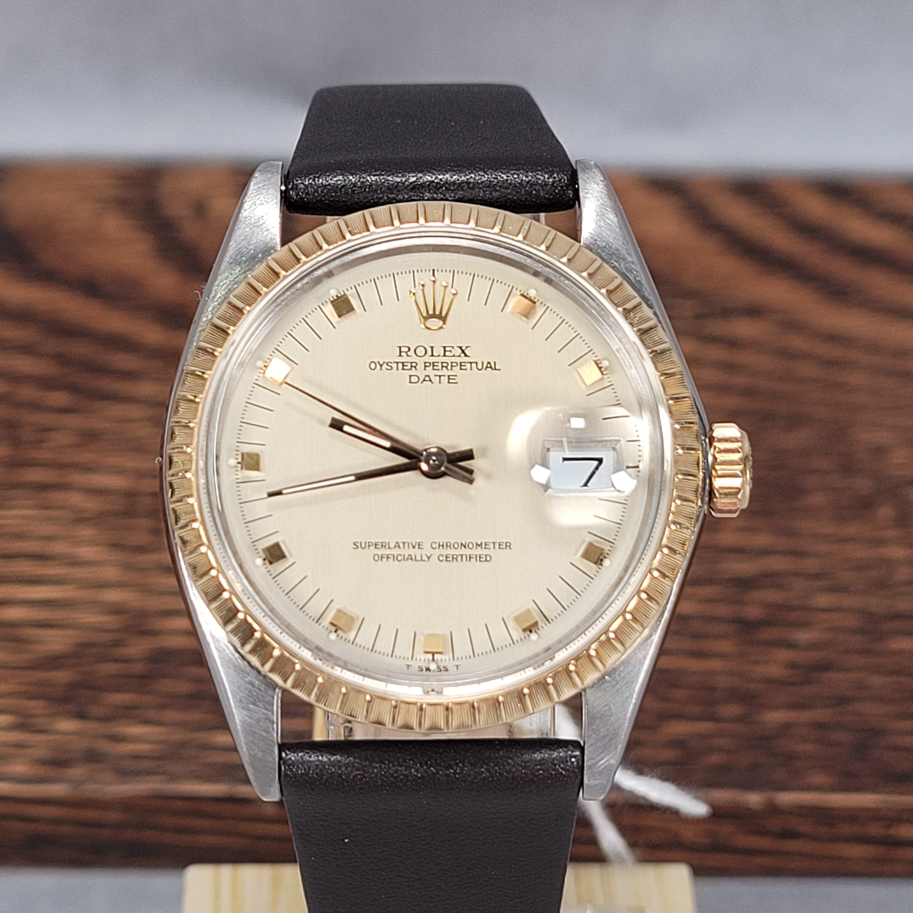 Rolex oyster clearance perpetual leather strap