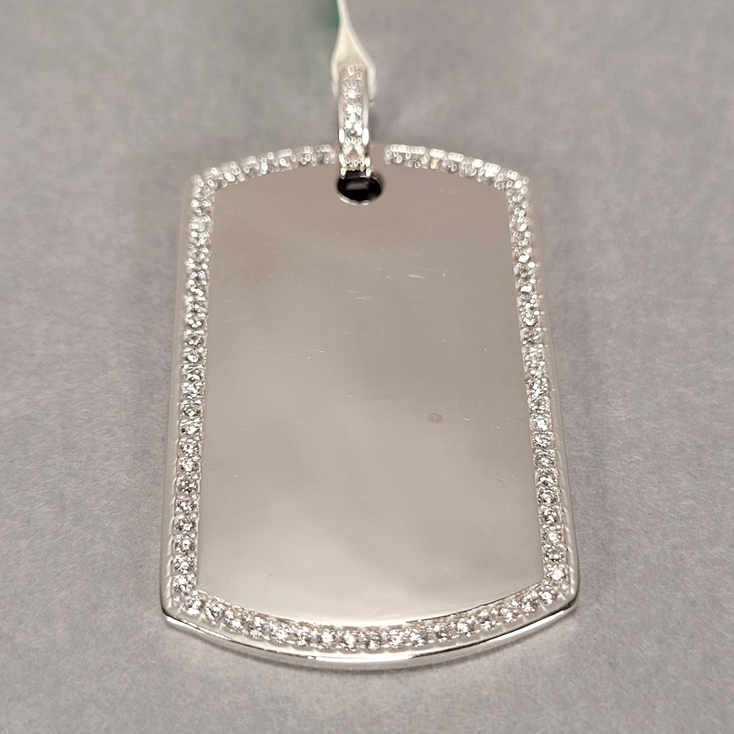 Rhodium Over Sterling Silver Pendant With CZ Stones