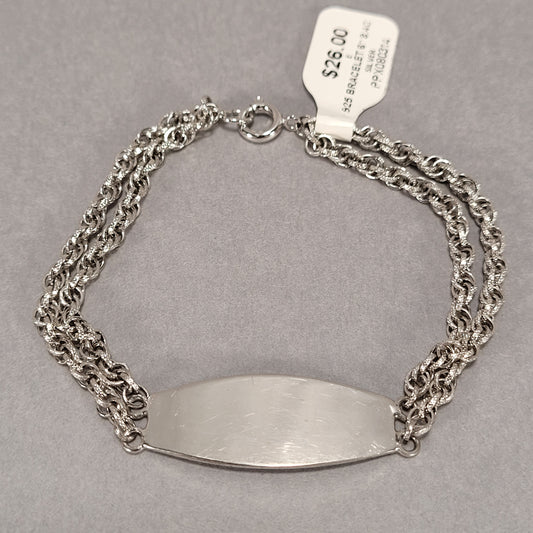 6" Sterling Silver Bracelet 8.4g