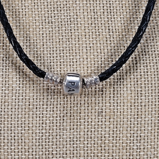 16" 925 Sterling Silver Pandora Charm Necklace