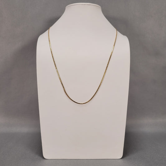 23" Gold-Plated 925 Sterling Silver Chain; 9.5g