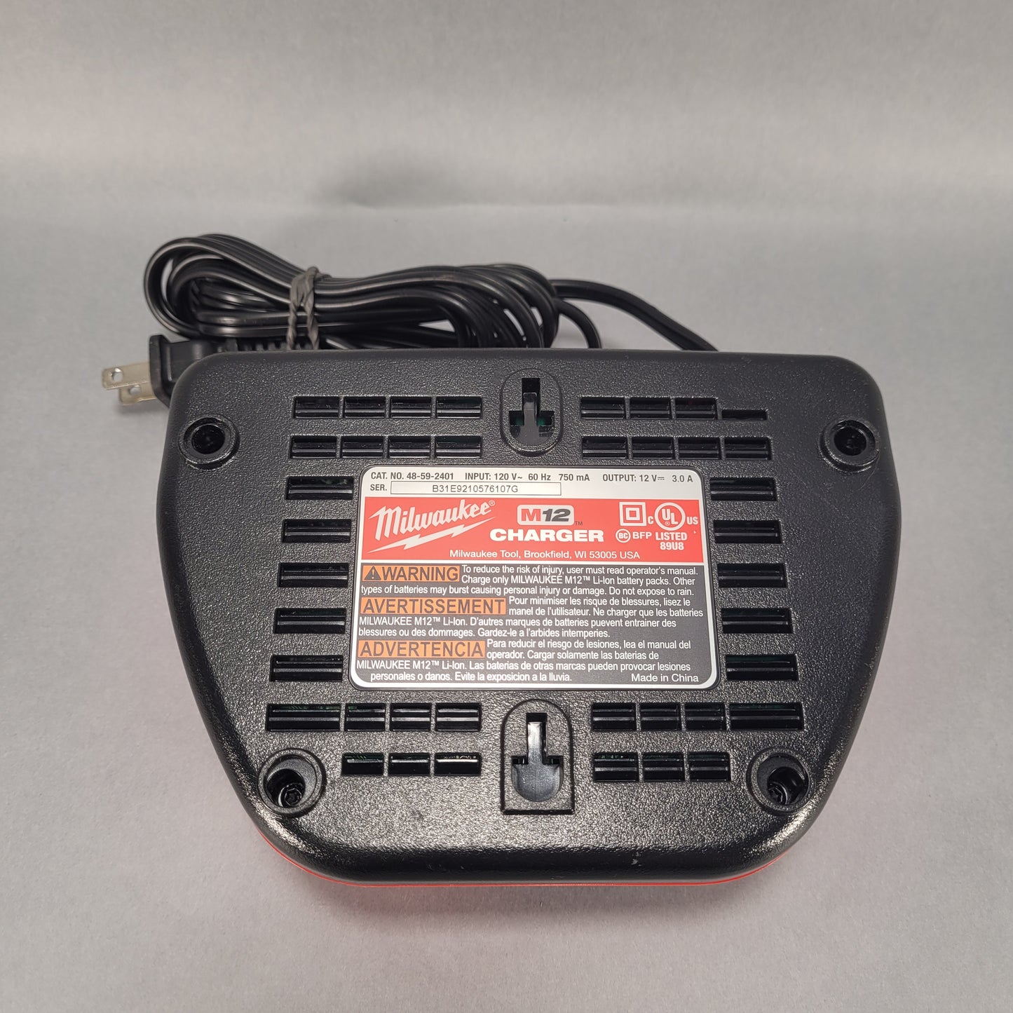 Milwaukee M12 Battery Charger - 48-59-2401