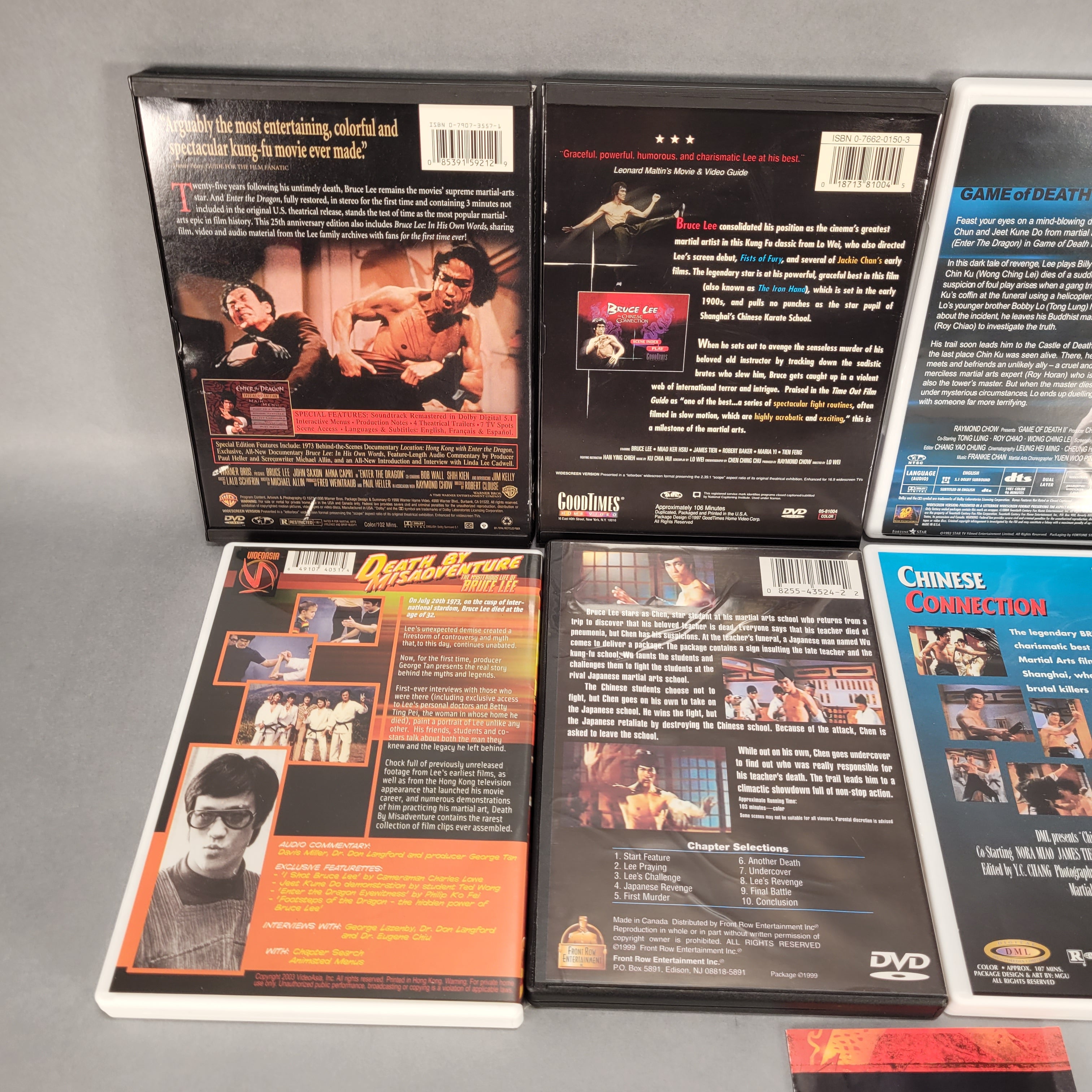 Lot of 9 Bruce Lee Movies on DVD Pawn Pro