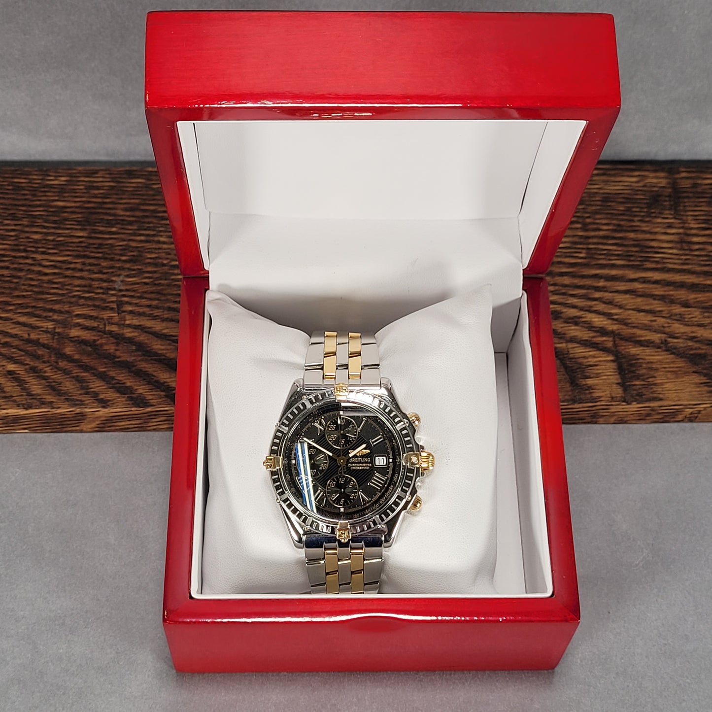 Breitling Crosswing 18k Gold/Stainless Steel 813355 Men's Watch