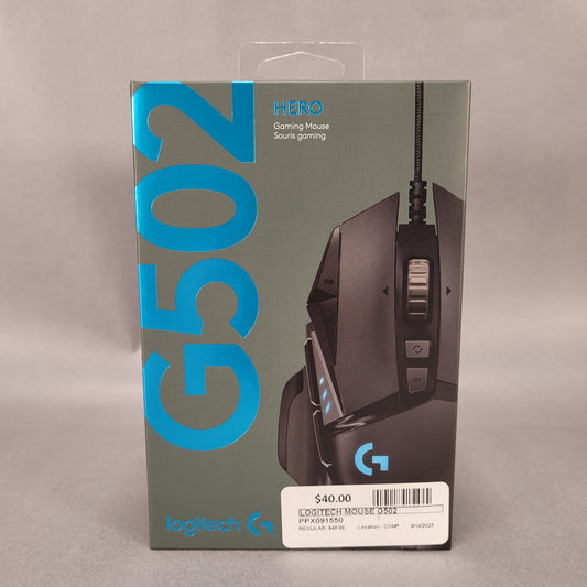 Logitech G502 Hero Gaming Mouse  (Brand New)