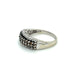 14K White Gold Lady's Diamond Fashion Ring 54 Diamonds .54ctw