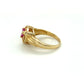 14K Yellow Gold Lady's Diamond and Pink Sapphire Ring