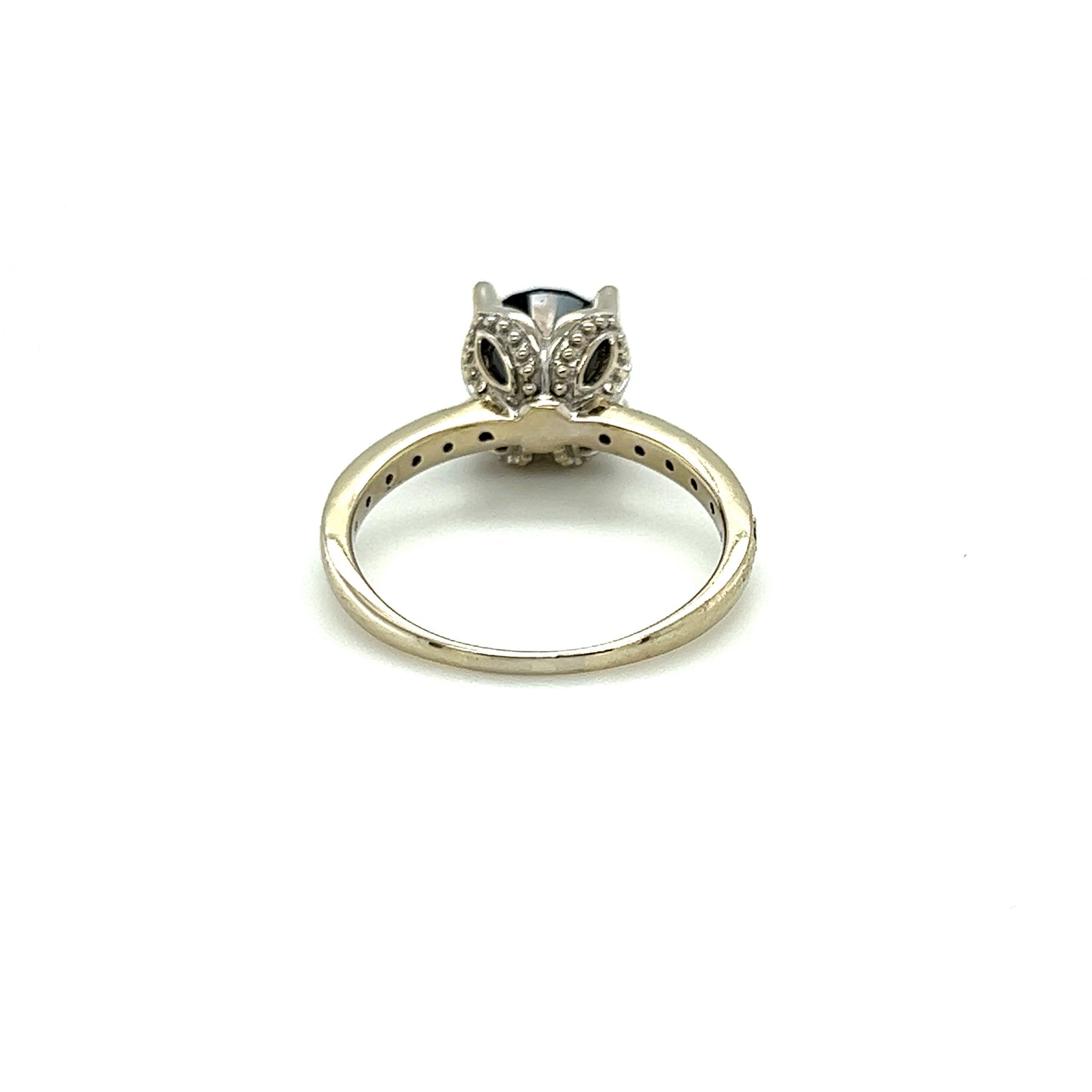 14K White Gold & Diamond Fashion Ring 13 Diamonds 1.84ctw 3.7g