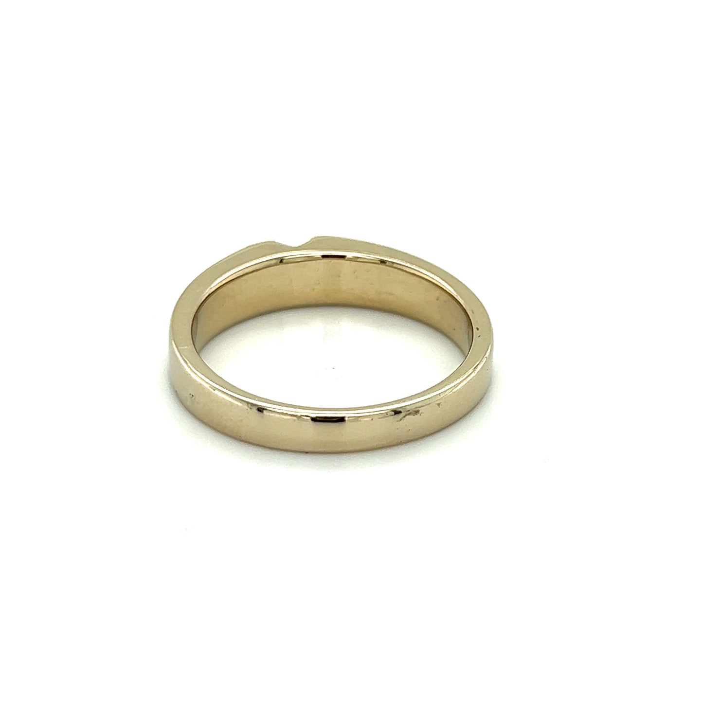 18K White Gold Men's VS1 Diamond Solitaire Ring