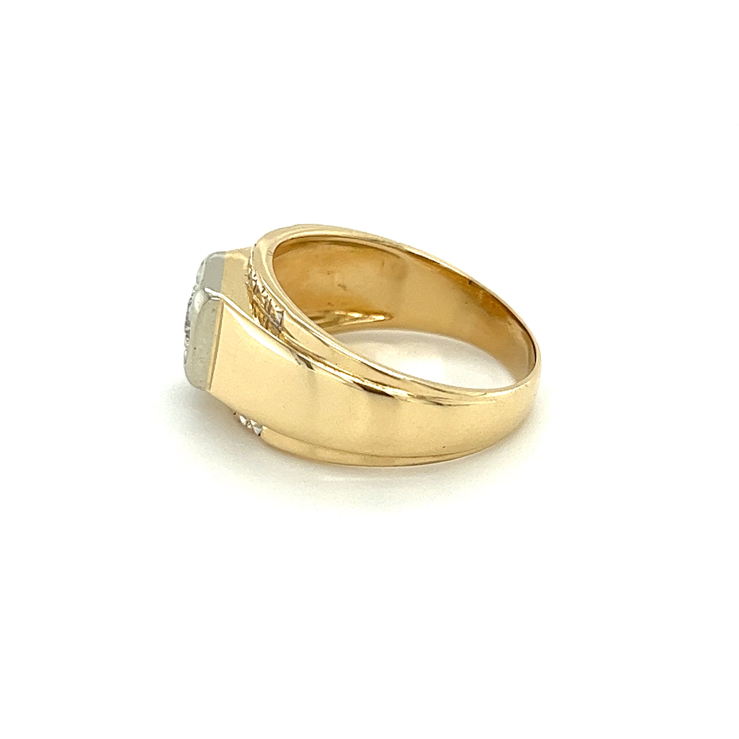 83% Mens 4.5 gm Gold Ring at Rs 23500/piece in Kanpur | ID: 23084507873