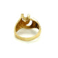 14K Yellow Gold Men's Diamond Fashion Ring 10 Diamonds .10ctw 9.1g