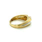 14K 2 Tone Gold Men's Diamond Fashion Ring 5 Diamonds .25ctw 4.4g