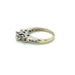 Lady's 14K White Gold Diamond Fashion Ring 9 Diamonds 1.00ctw 4.2g